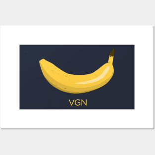 Banana VGN (vegan) Posters and Art